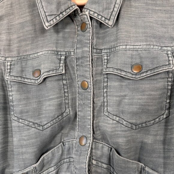 Anthropologie Utility Cotton Jean Jacket | Size SP - Picture 3 of 9